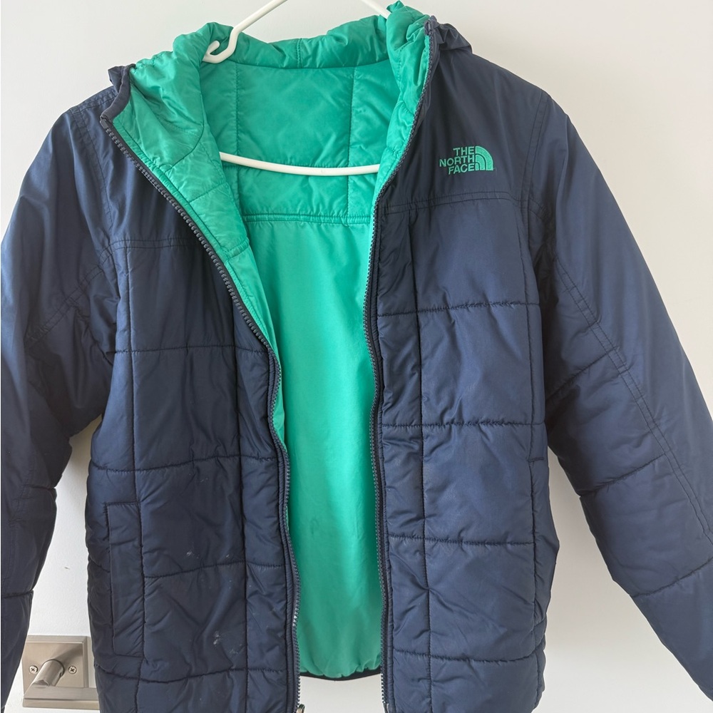 The North Face Kids Puffer Jacket in Navy and Teal